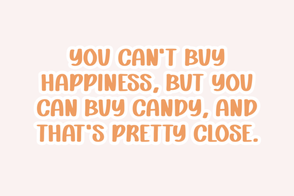 Funny Candy Font preview 2