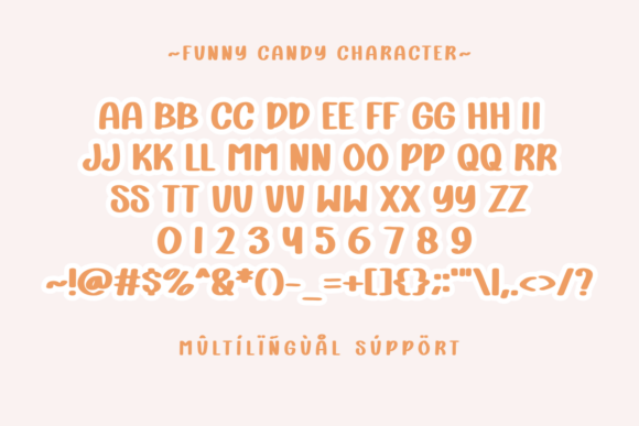 Funny Candy Font preview 3