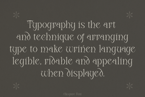 Akogare Font preview 4