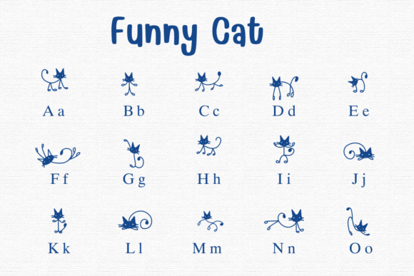 Funny Cat Font preview 2