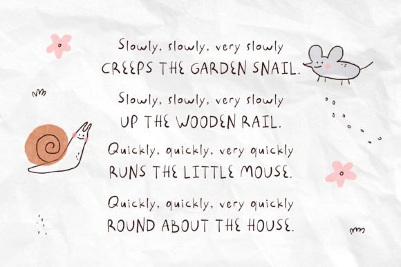 Funnysnail Font preview 2