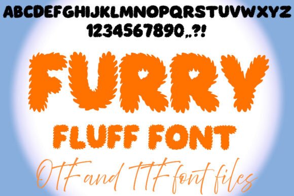 Furry Fluff Font preview 2