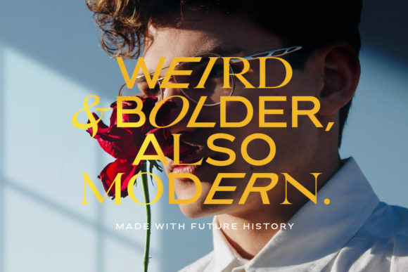 Future History Font preview 3