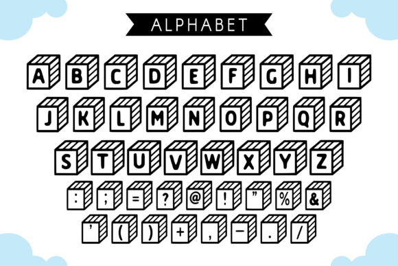 Box Style Font preview 4