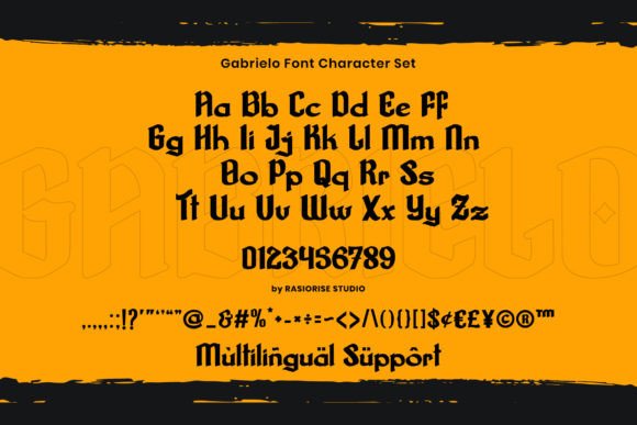Gabrielo Font preview 2