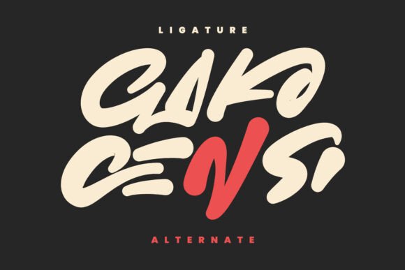 Gako Censi Font preview 3