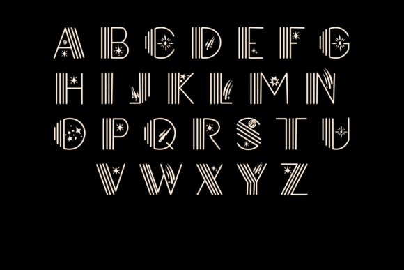 Galaxy Font preview 2