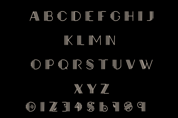 Galaxy Font preview 3