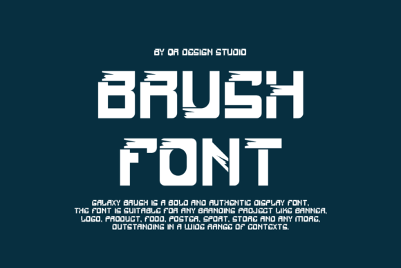 Galaxy Brush Font preview 2