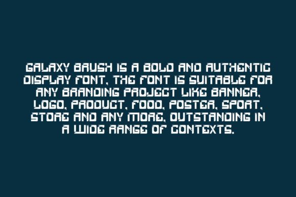 Galaxy Brush Font preview 4