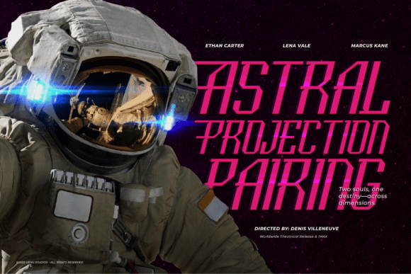 Galaxy Aura Font preview 2