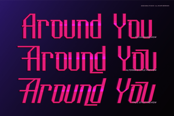 Galaxy Aura Font preview 3