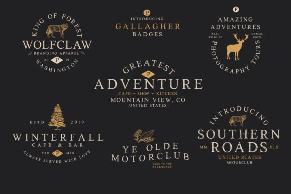 Gallagher Font preview 2