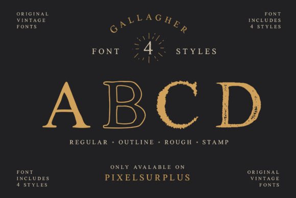 Gallagher Font preview 3