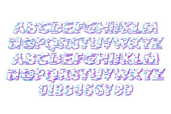 Game Glitch Font preview 3