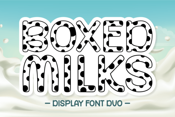 Boxed Milks Font