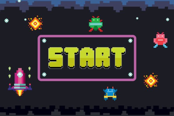 Game over Font preview 3