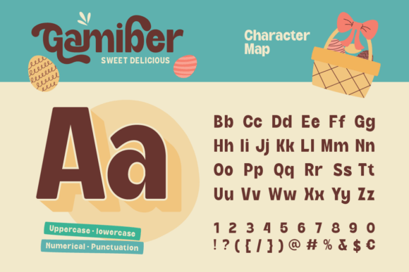 Gamiber Font preview 2