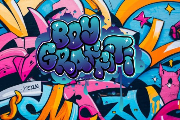Boy Graffiti Font preview 2
