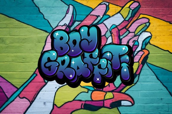 Boy Graffiti Font preview 3