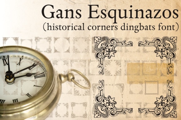 Gans Esquinazos Font preview 2
