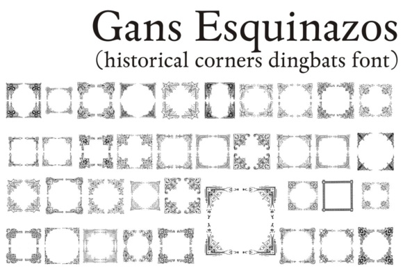 Gans Esquinazos Font preview 3