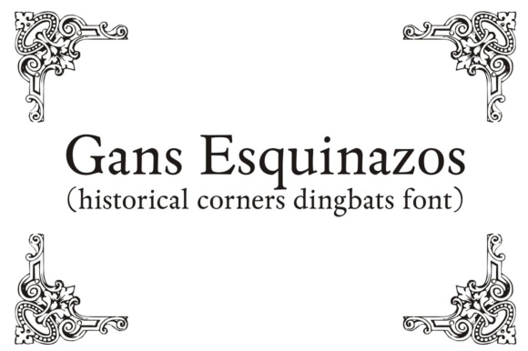 Gans Esquinazos Font preview 4