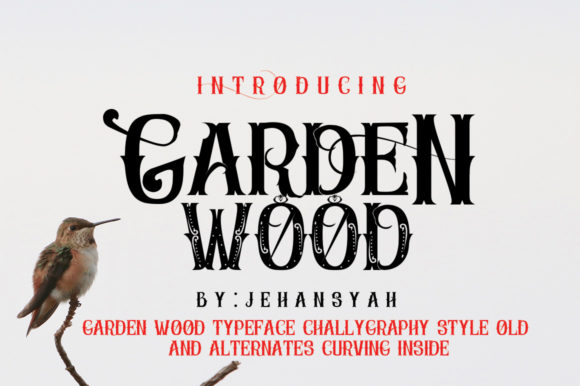 Garden Wood Font