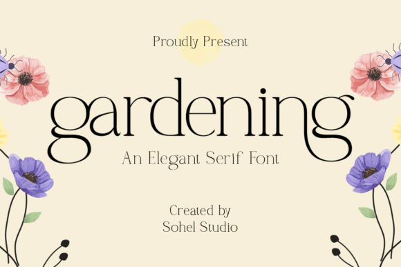 Gardening Font preview 2