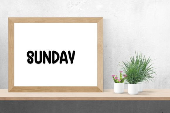 Gardening Font preview 5