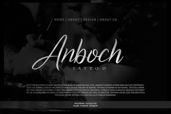 Gasthon Font preview 4