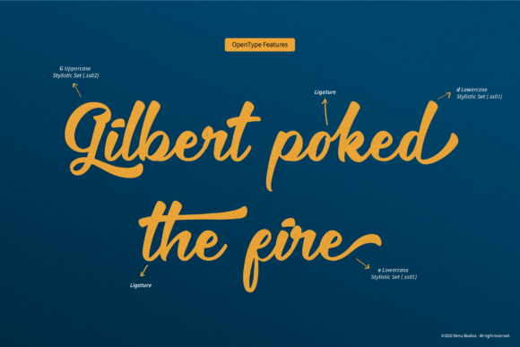 Gathwey Font preview 4