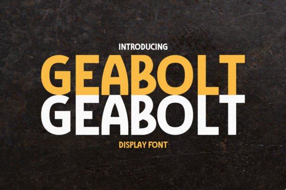 Geabolt Font