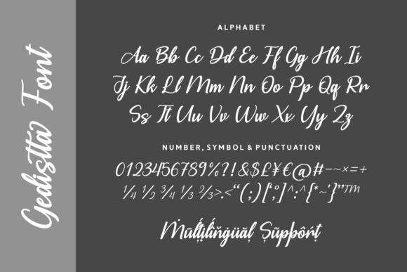Gedistta Font preview 4