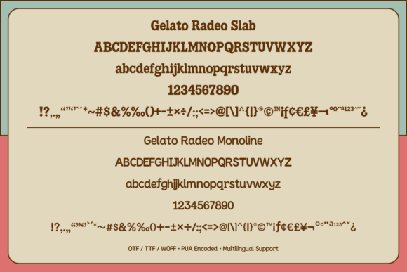 Gelato Rodeo Font preview 2
