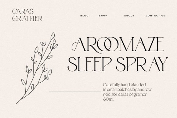 Gemola Font preview 3