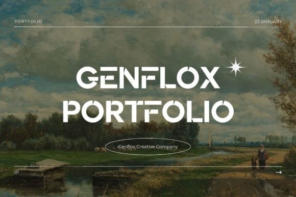 Genflox Font preview 4
