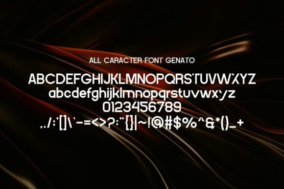 Genato Font preview 2