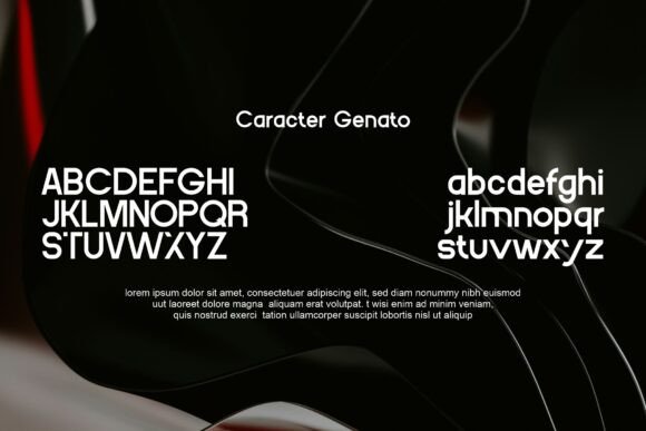 Genato Font preview 4