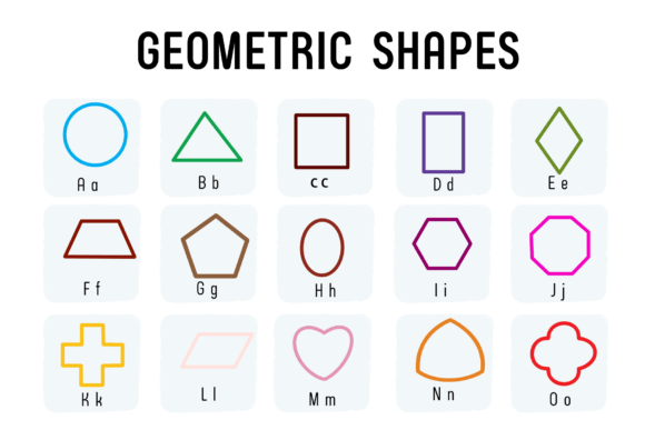 Geometric Shapes Font preview 2