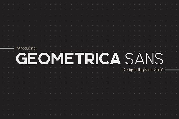 Geometrica Sans Font preview 3