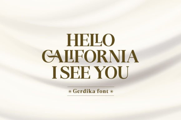 Gerdika Font preview 2