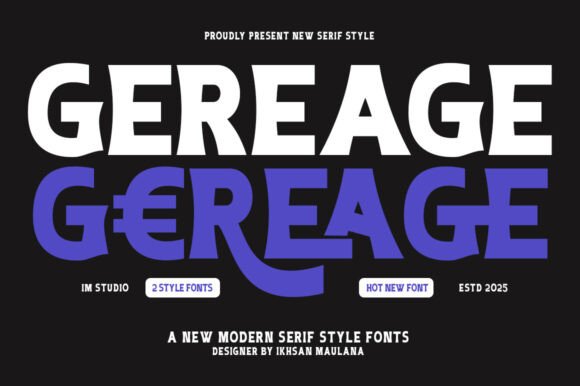 Gereage Font