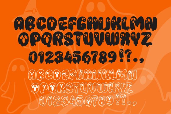 Ghosty Font preview 3