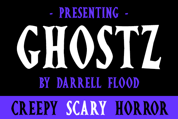Ghostz Font preview 2