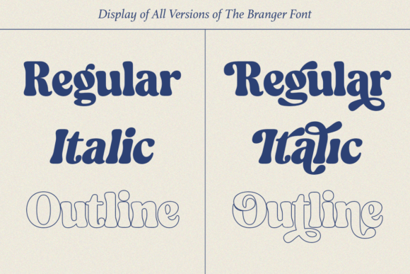 Branger Font preview 3