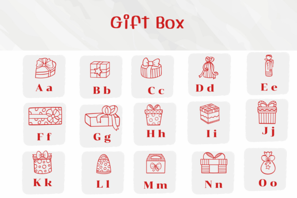Gift Box Font preview 2