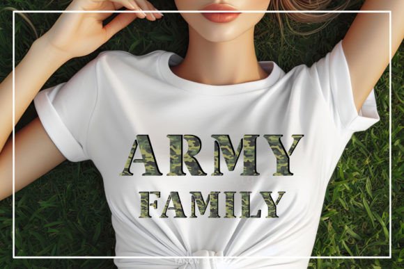 Army Camouflage Font preview 4