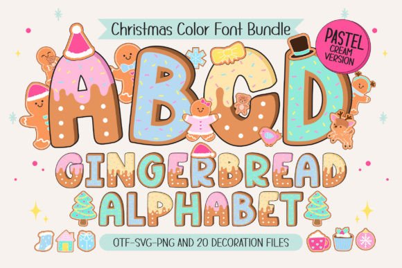 Gingerbread Pastel Cream Font