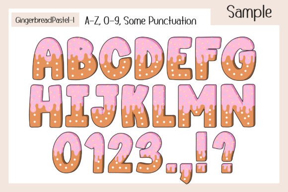 Gingerbread Pastel Cream Font preview 3